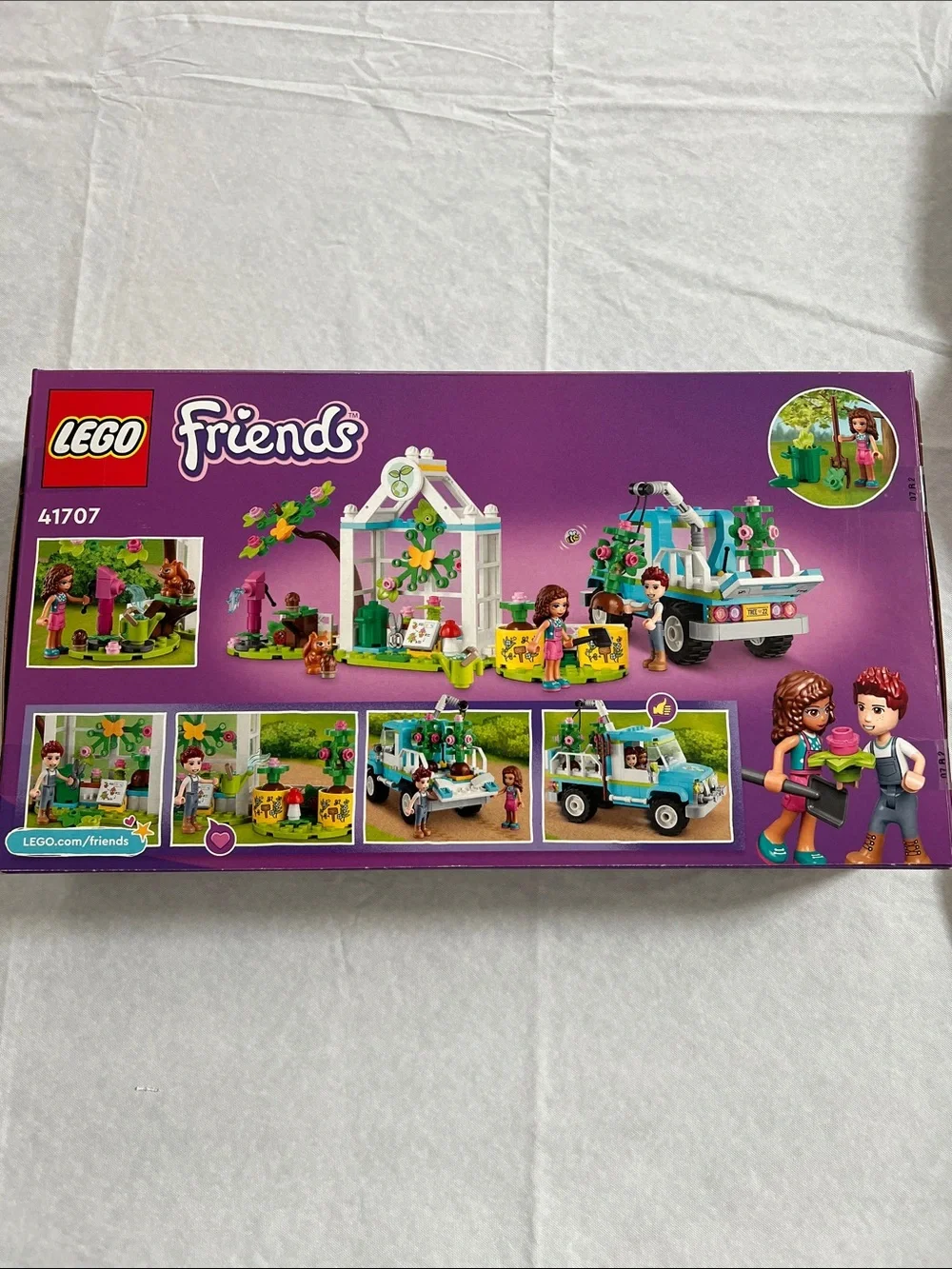 Lego | Friends Tree-Planting Vehicle Set - Purple, Teal, Green, White, Yellow